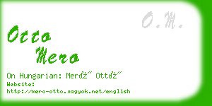 otto mero business card